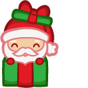 Cute Santa in Gift cursor