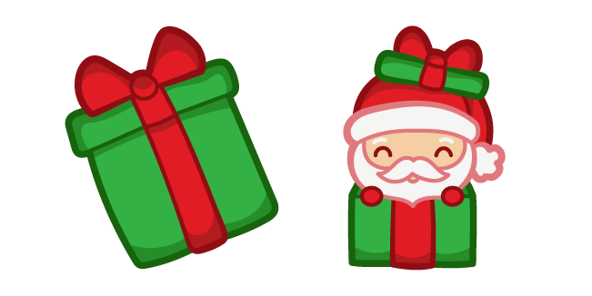 Cute Santa in Gift
