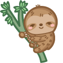 Cute Sloth Sleeping pointer