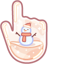 Cute Snow Globes with Tree and Snowman cursor