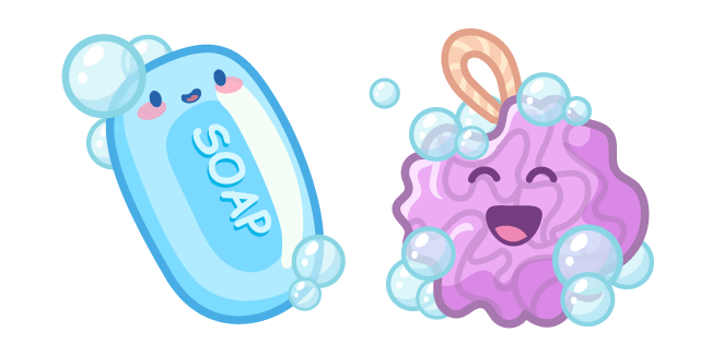Cute Soap and Shower Sponge