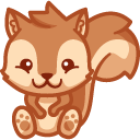 Cute Squirrel and Acorn cursor