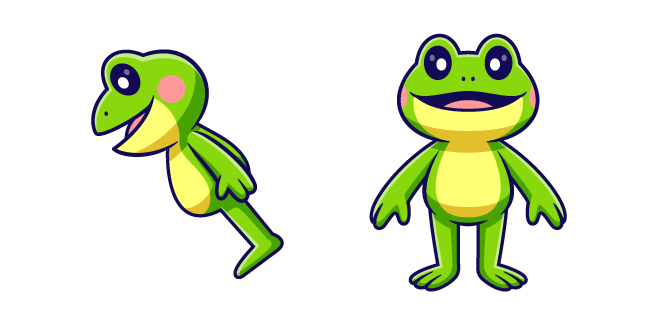 Cute Standing Frog