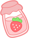 Cute Strawberry Cow and Jam pointer