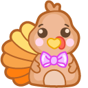 Cute Turkey and Pie pointer