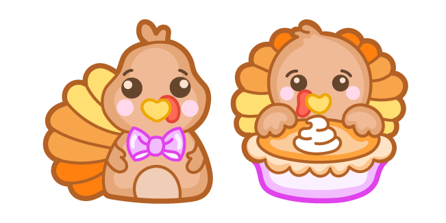 Cute Turkey and Pie