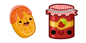 Cute Waffle and Jam