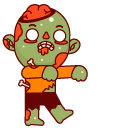 Cute Walking Zombie cursor