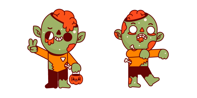 Cute Walking Zombie