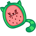 Cute Watermelon and Pineapple Cats pointer