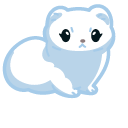 Cute Winter Weasel cursor