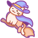 Cute Witch Cat pointer