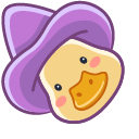 Cute Witch Duck pointer