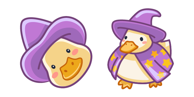 Cute Witch Duck