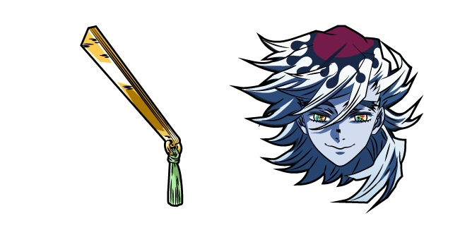 Demon Slayer Doma and Fan