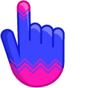 Blue-Pink Zipper cursor