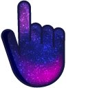 Blue Purple Galaxy cursor