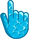 Blue Water Surface cursor