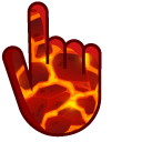 Fiery Lava Color cursor