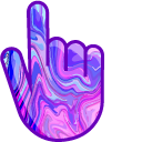 Fluid Blue Pink Art cursor