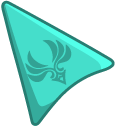 Genshin Impact Anemo on Turquoise Background pointer