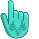Genshin Impact Anemo on Turquoise Background cursor