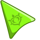 Genshin Impact Dendro on Green Background pointer