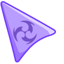 Genshin Impact Electro on Purple Background pointer