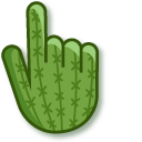 Green Cactus Pattern cursor