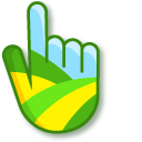 Green Grass and Yellow Flower Fields cursor