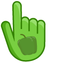 Green Pepper on Green Background cursor