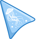 Jellyfish on Blue Background pointer