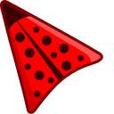 Ladybug Red-Black Print pointer