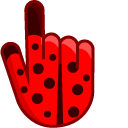 Ladybug Red-Black Print cursor