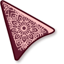 Mandala on Rosewood pointer