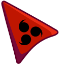 Naruto Cursed Seal of Heaven on Red Background pointer