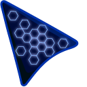 Neon Blue on Dark Blue pointer