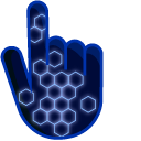 Neon Blue on Dark Blue cursor