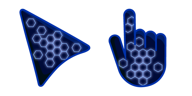 Neon Blue on Dark Blue