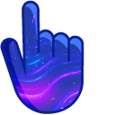 Neon Purple and Blue Lights cursor