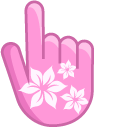Pink-White Blossom cursor