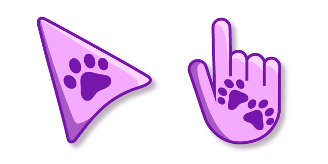 Purple Pet Paws on Pink Violet