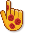 Red and Yellow Pizza cursor