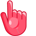 Red Balloon on Red Background cursor