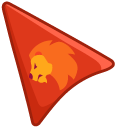 Red Lion On Red pointer