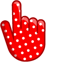Red-White Polka Dot cursor