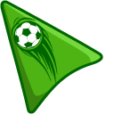 Soccer Ball on Green Background pointer