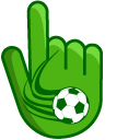 Soccer Ball on Green Background cursor