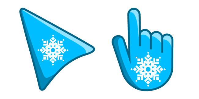 White Snowflake on Blue Background