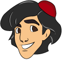 Aladdin and Flying Carpet cursor